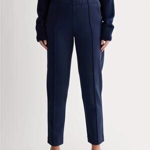 EVERLANE The Dream Pant Navy Ponte Trouser Pants Stretch Medium